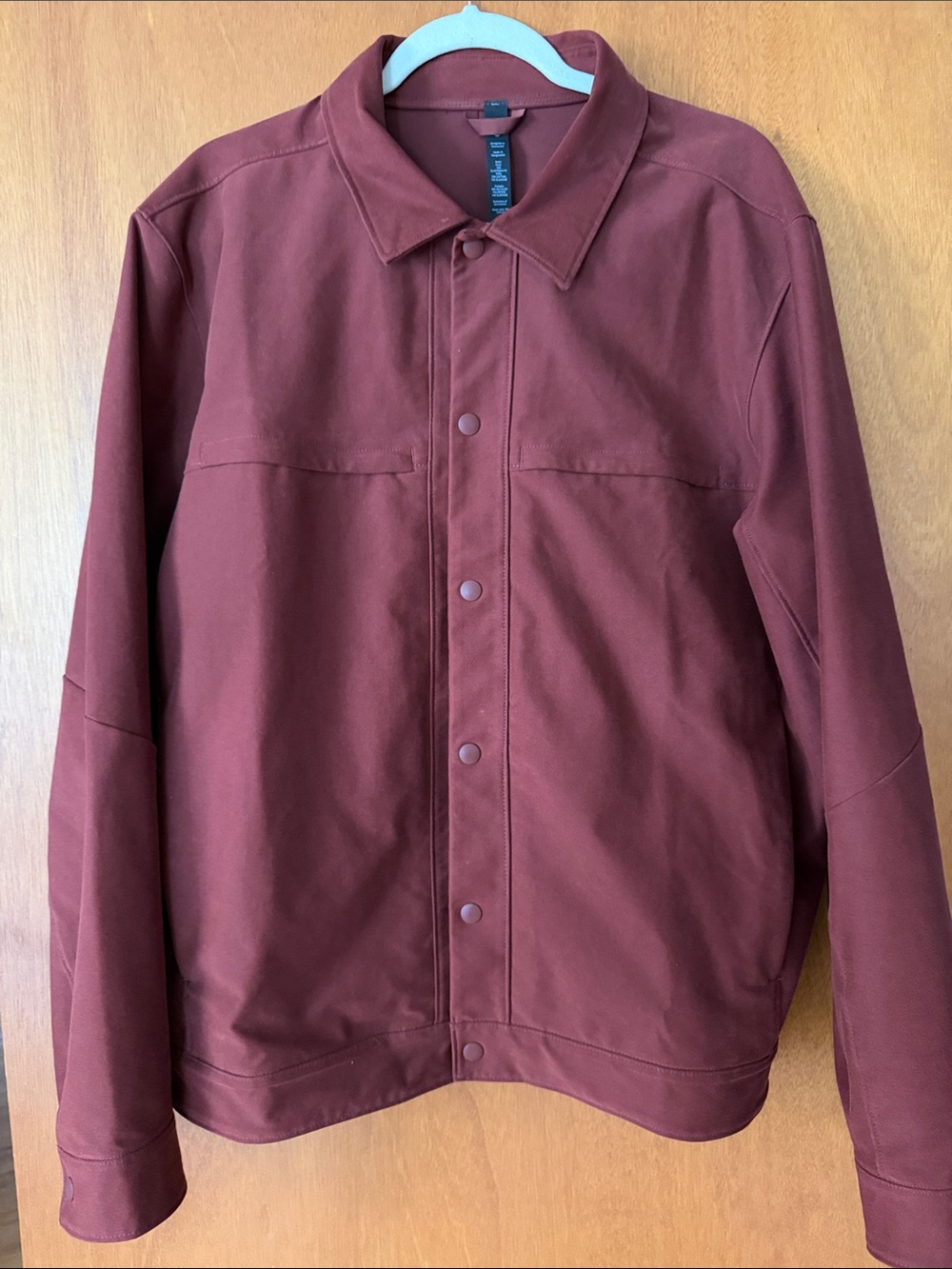 Lululemon - Men's Burnt Orange Button-Front Jacket